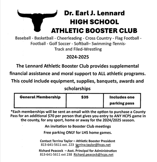 Click the link to support the Athletic Booster Club!